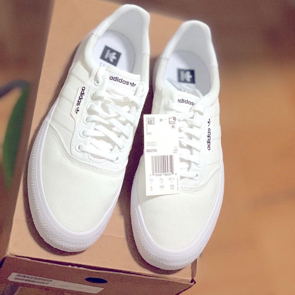 Adidas Originals 3MC Vulc Sneakers - White NWT